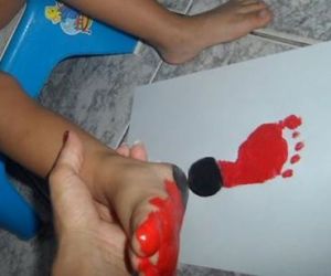 Pintura com os pés :)